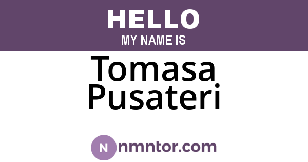 Tomasa Pusateri