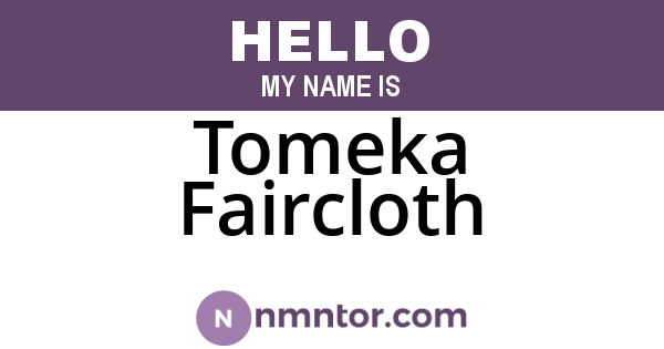 Tomeka Faircloth