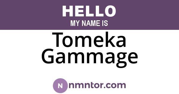Tomeka Gammage