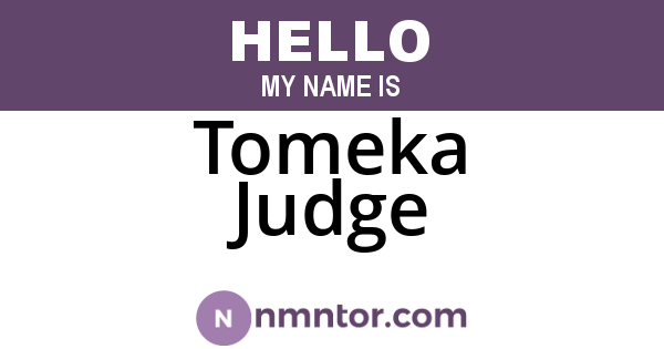 Tomeka Judge