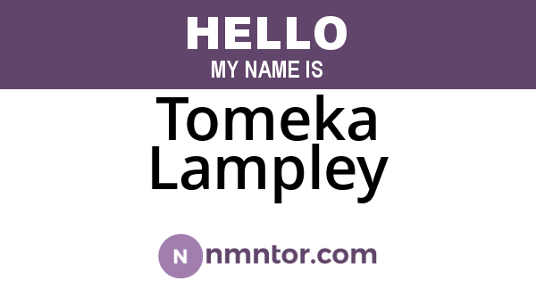 Tomeka Lampley