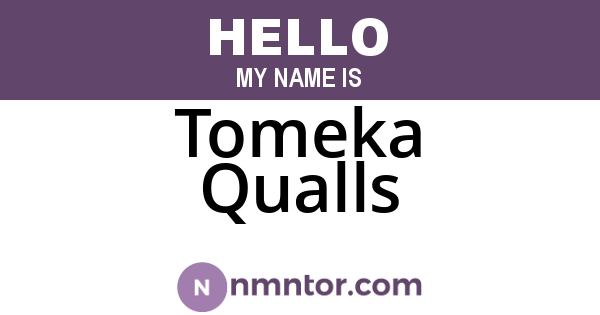 Tomeka Qualls