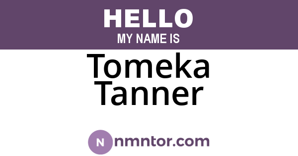 Tomeka Tanner