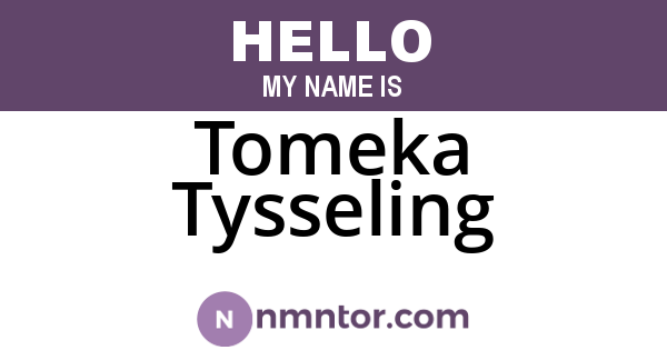 Tomeka Tysseling