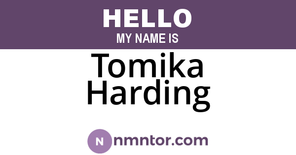 Tomika Harding