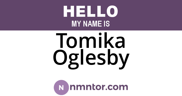 Tomika Oglesby