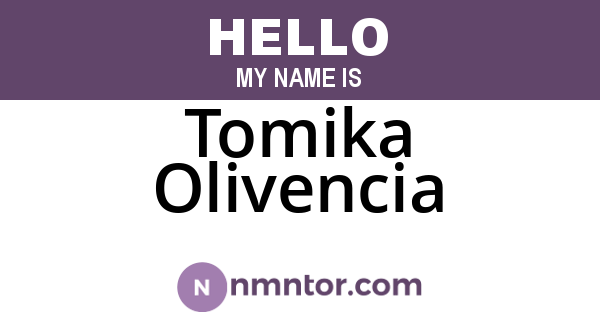 Tomika Olivencia