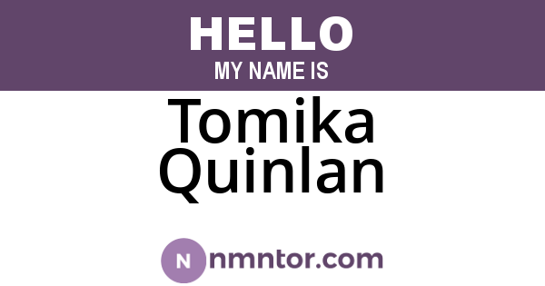 Tomika Quinlan