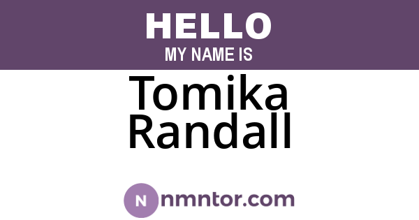 Tomika Randall