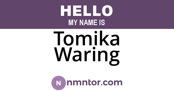 Tomika Waring