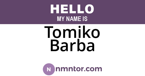 Tomiko Barba