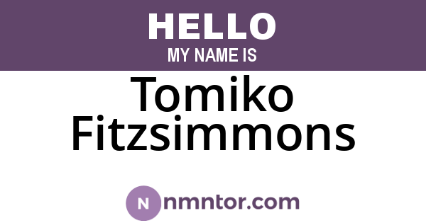 Tomiko Fitzsimmons