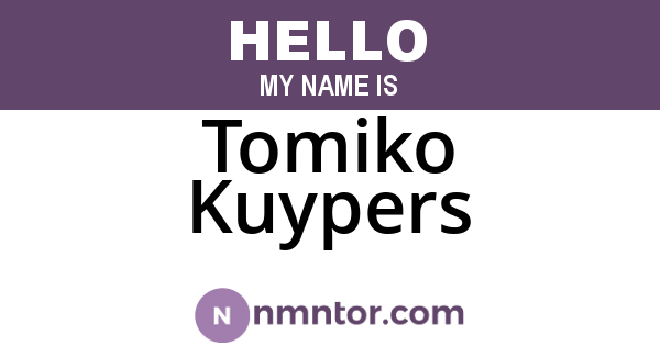 Tomiko Kuypers