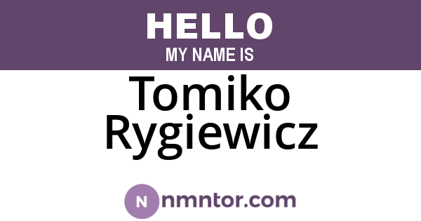 Tomiko Rygiewicz