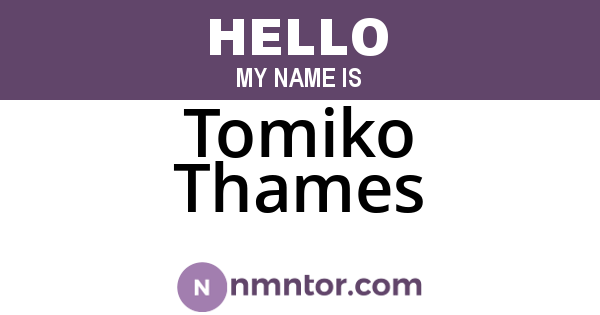 Tomiko Thames