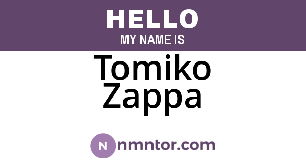 Tomiko Zappa