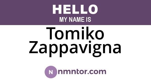 Tomiko Zappavigna