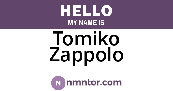 Tomiko Zappolo