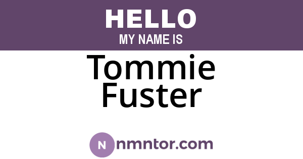 Tommie Fuster