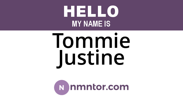Tommie Justine