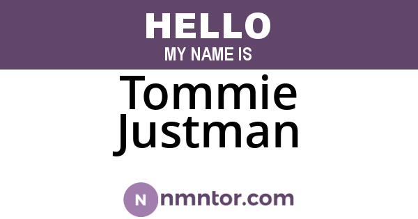 Tommie Justman