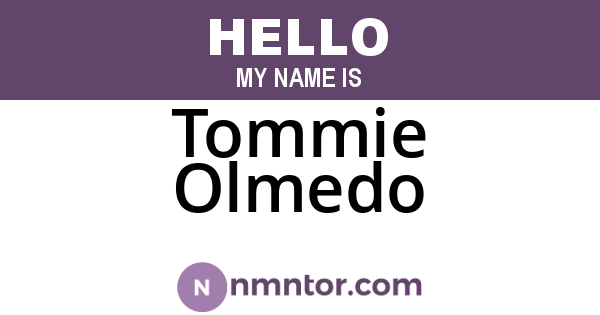 Tommie Olmedo