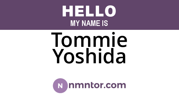 Tommie Yoshida