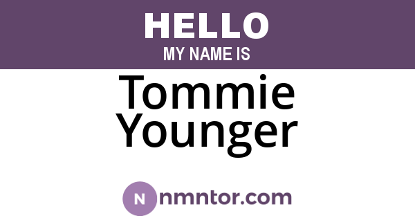 Tommie Younger