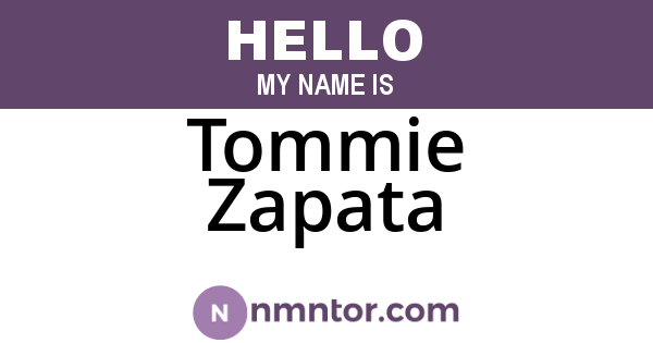 Tommie Zapata