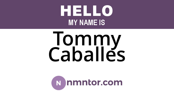 Tommy Caballes