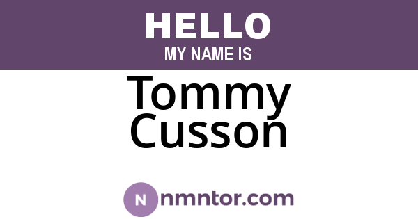 Tommy Cusson