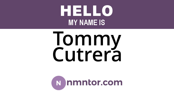 Tommy Cutrera