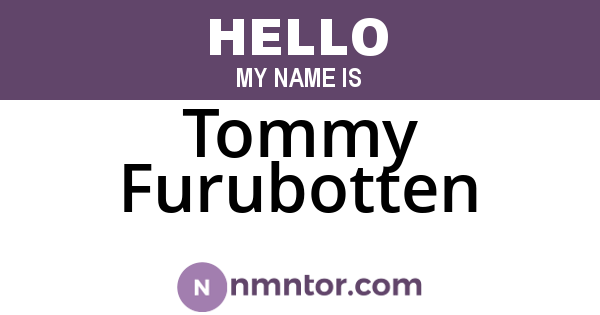 Tommy Furubotten