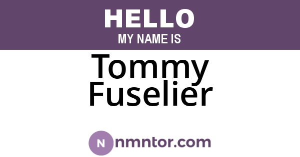 Tommy Fuselier
