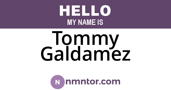 Tommy Galdamez