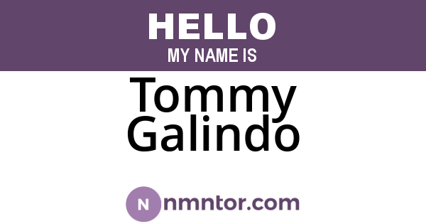 Tommy Galindo
