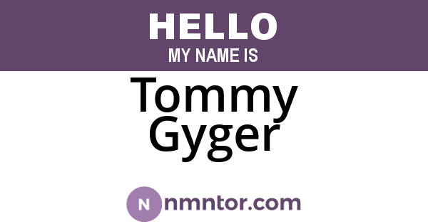 Tommy Gyger