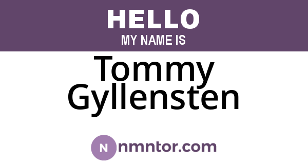 Tommy Gyllensten