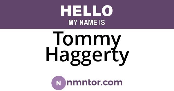 Tommy Haggerty