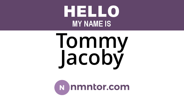 Tommy Jacoby