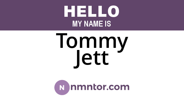Tommy Jett