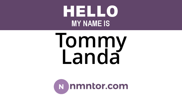 Tommy Landa