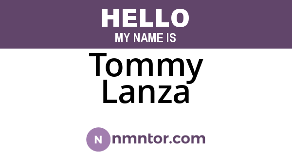 Tommy Lanza