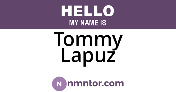 Tommy Lapuz