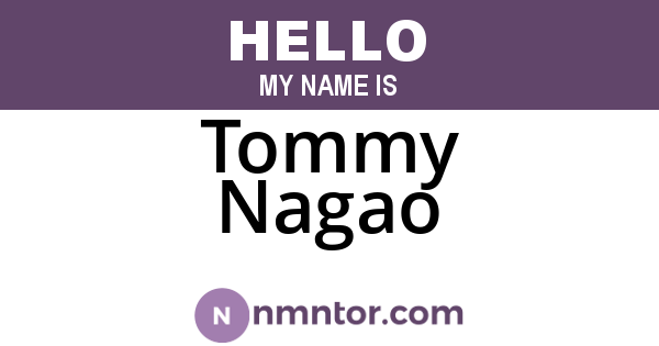 Tommy Nagao