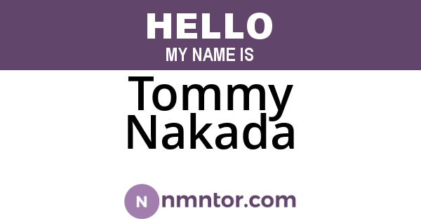 Tommy Nakada