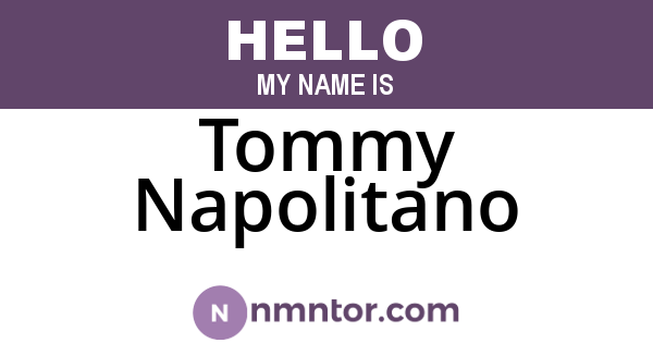 Tommy Napolitano