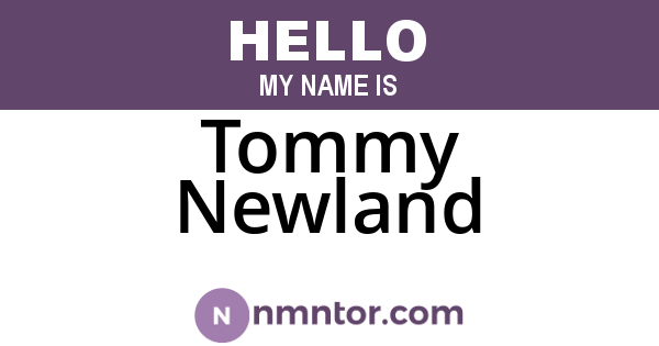 Tommy Newland