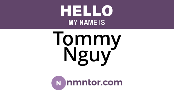Tommy Nguy