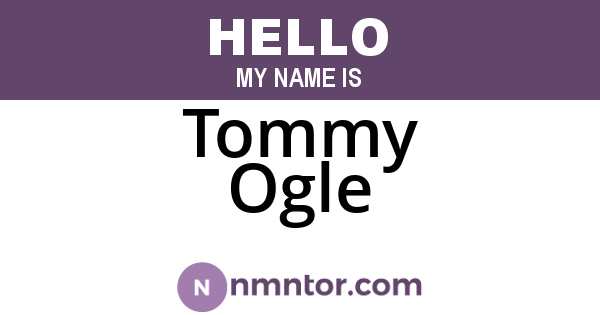 Tommy Ogle